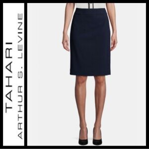 NWT Tahari ASL Lenny Pencil Skirt~Black